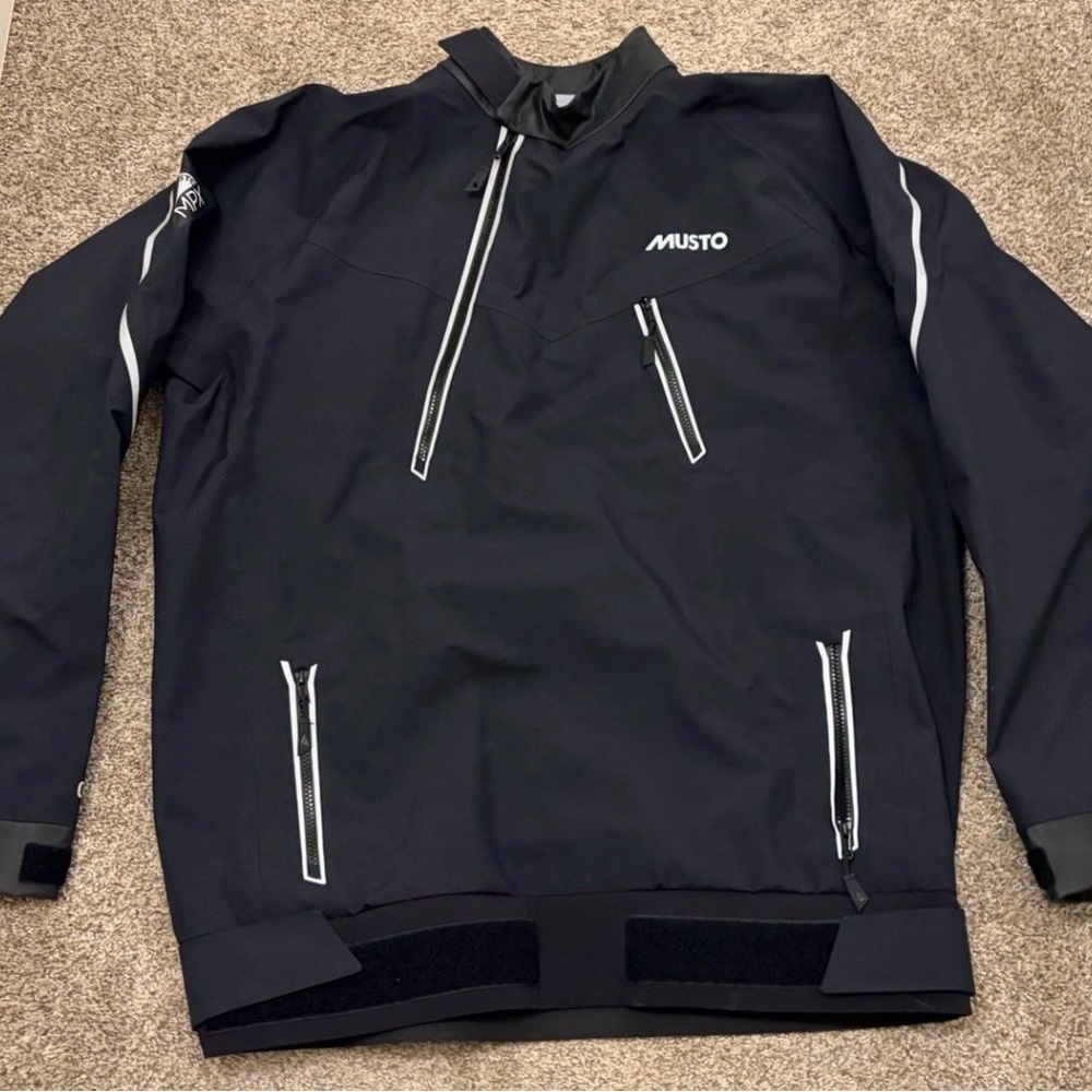 Musto MPX Gore Tex Pro Men's Performance Black Jacket Spray Top Sailing Jacket